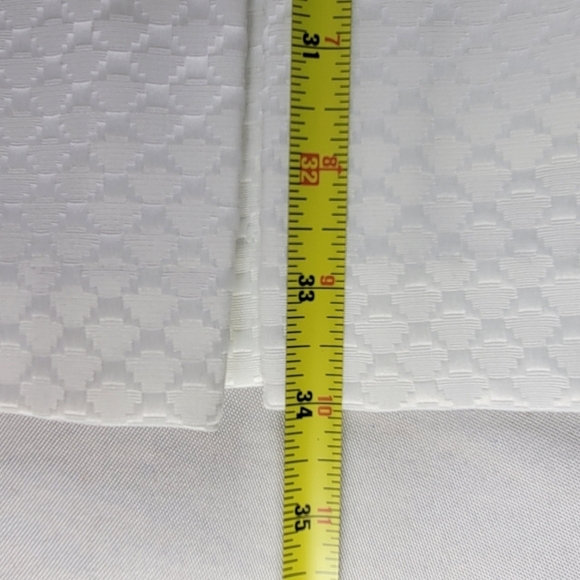 Tahari ASL Dress Size 8P White Blue Floral Sleeveless Box Pleat Pockets Textured - Picture 7 of 9